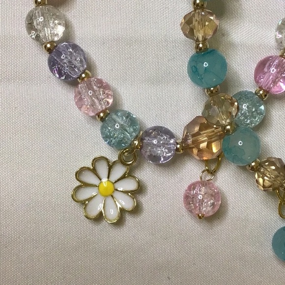 Blue and Pink Beaded Bracelets Set - Picture 3 of 5